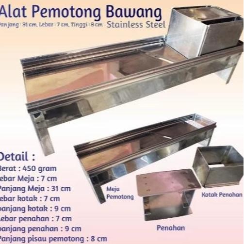Alat Pengiris Bawang Serbaguna Stainless Alat Pemotong Sayuran Masak terlaris