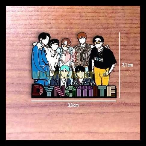 TERMURAH PIN BTS PIN BLACK PLATED COLLECTION ENAMEL PIN ENAMEL DYNAMITE