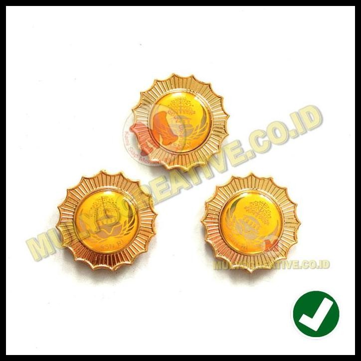 HOT DEAL LENCANA PIN ASN RI KUNING MURAH - PIN ASN KORPRI GOLONGAN IV 