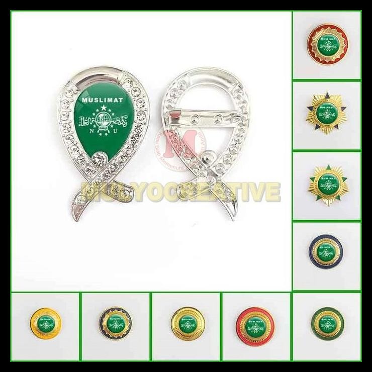 TERMURAH PIN MUSLIMAT NU PIN BROS LOGO MUSLIMAT NU MODEL PREMIUM 