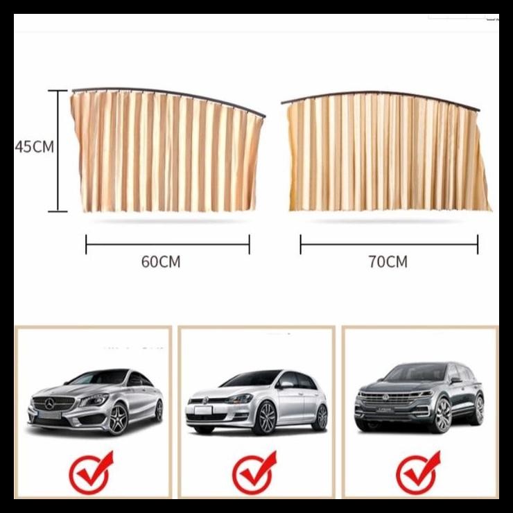 BEST DEAL HORDENG MOBIL SIGRA TIRAI JENDELA MOBIL HITAM GOLD 