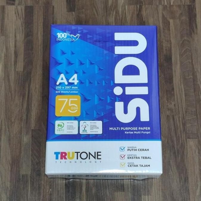 

PROMO! Kertas HVS SIDU A4 75 gr 1 Dus (5 Rim)