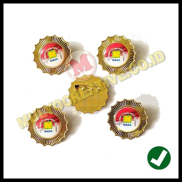 TERMURAH PIN LOGO NASA PIN CUSTOM PIN NASA MODEL BUNGA MURAH BAHAN LOGAM 
