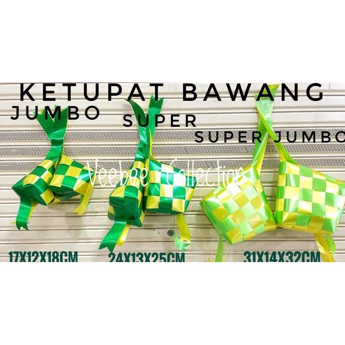

+++++] Ketupat Pita Super size model bawang/hiasan ketupat /gantungan lebaran