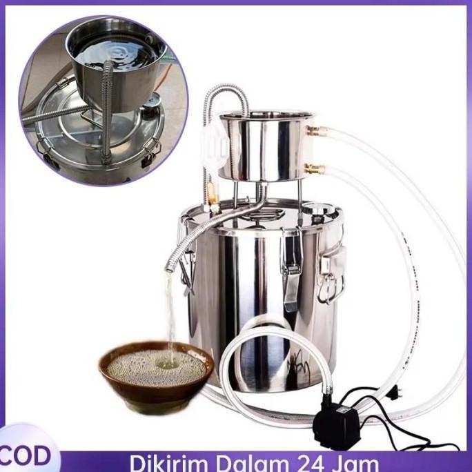 Cod12L Alat Destilasi Penyulingan Home Distiller Alat Suling Destilasi Distiller Moonshine Alkohol D
