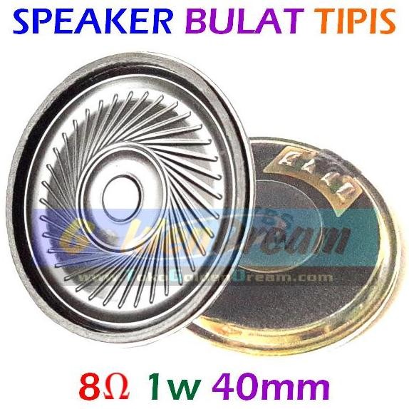 {{{{}}] Speaker 8 Ohm 1W Bulat 40mm Tipis Audio Speaker Loudspeaker 4R Musik