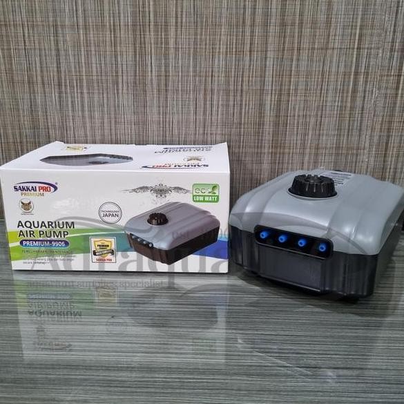 SAKKAI PRO PREMIUM 9906 AERATOR 4 LUBANG POMPA UDARA KOLAM AQUARIUM SUNYI