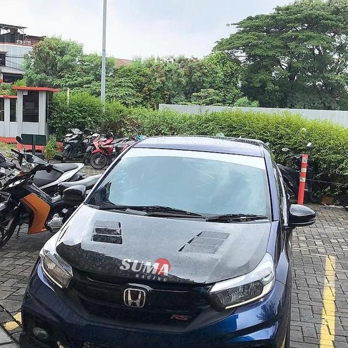 HOOD KAP MESIN HONDA BRIO, MOBILIO FACELIFT CARBON FORGED