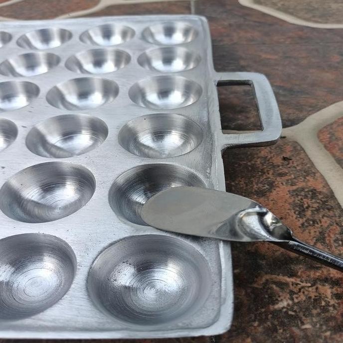 JH8 Cetakan kerak telur Takoyaki mini isi 36 lubang Free sutil Buah Kue Martabak Apem Kitchenware ce