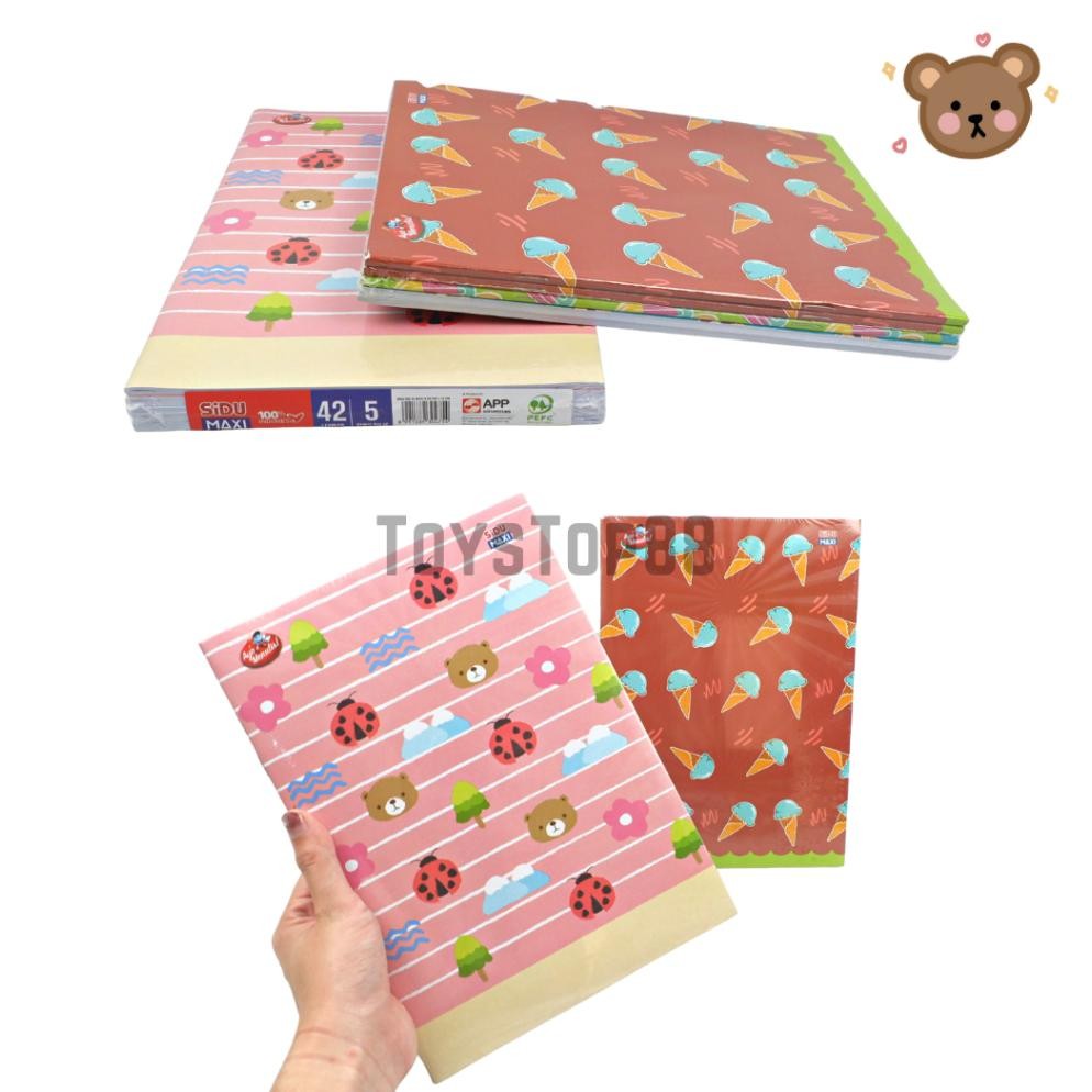 

Buku Tulis Sidu Maxi 42 Lembar Panjang - Buku Sekolah Anak Karakter Sinar Dunia [PER PACK ISI 5 PCS]