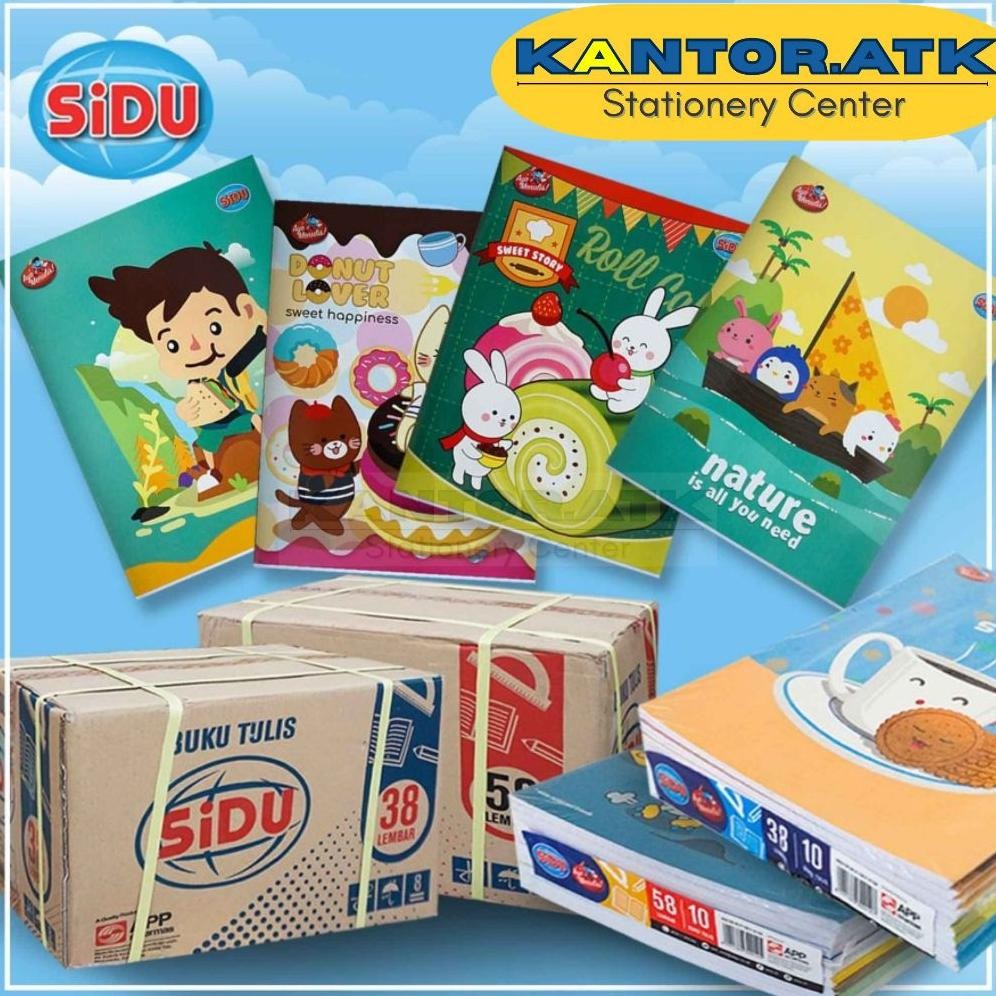 

Buku Tulis SIDU 58 Lembar (1Pak Isi 10Buku) - Sinar Dunia