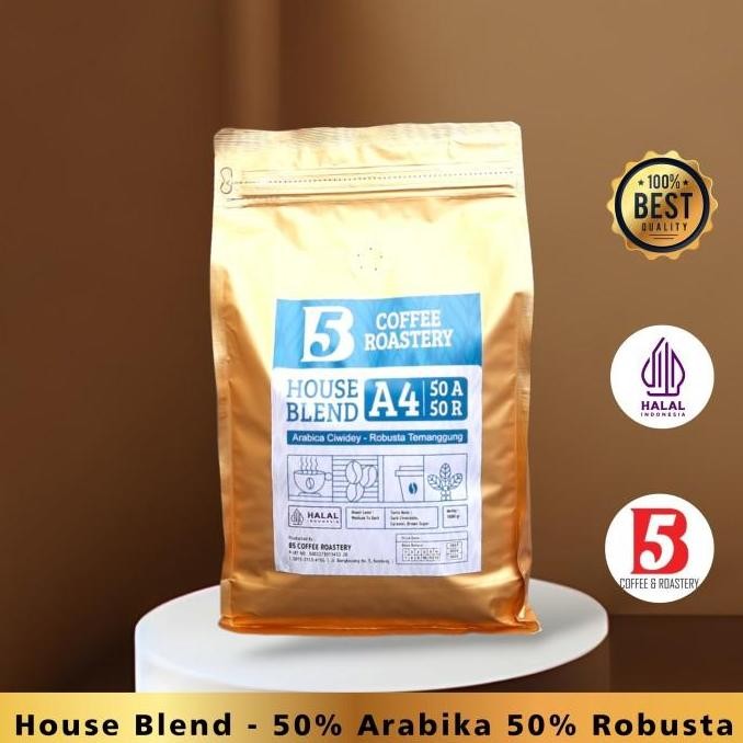 

] House Blend 40% Arabika 60% Robusta - Medium To Dark Roast - 1 Kg