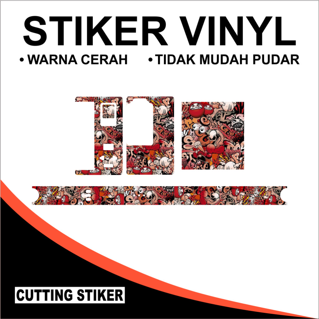 

*Premium Quality* Paketan Stiker B80 Laminasi Doff 38 Garskin Custom Stiker Maxdecal Bkn Case COD