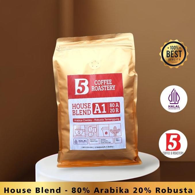 

+++++] House Blend 80% Arabika 20% Robusta - Medium To Dark Roast - 1 Kg