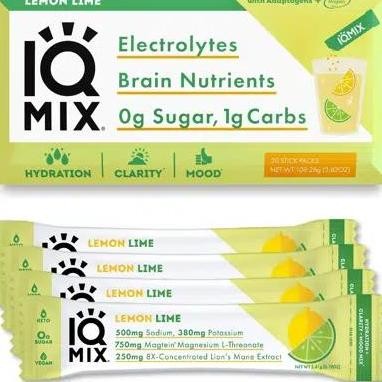 

IQBar IQMix Hydration Electrolytes Powder - Lemon Lime (20s x 5,4g)