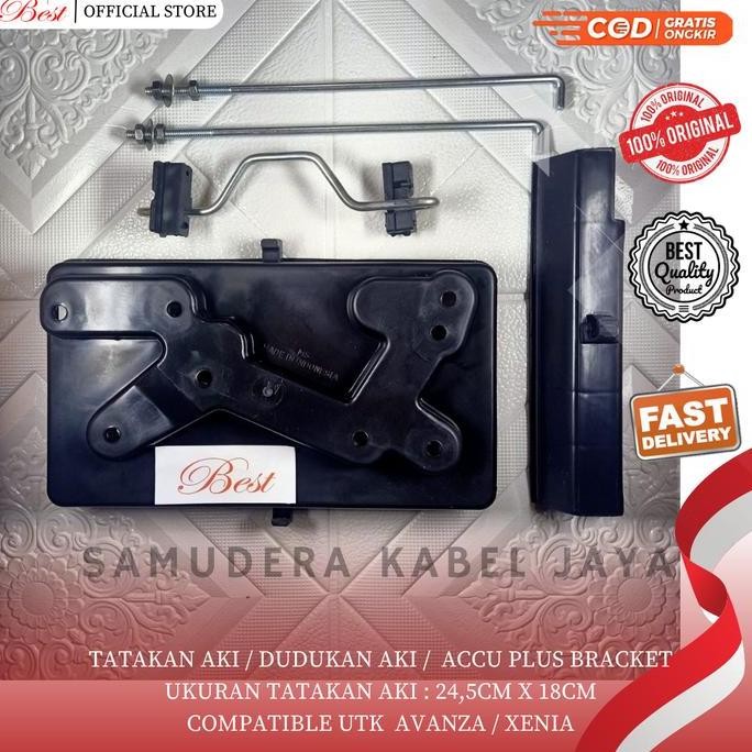 TATAKAN AKI MOBIL + BRACKET DUDUKAN ACCU AVANZA XENIA - DUDUKAN BATERAI MOBIL