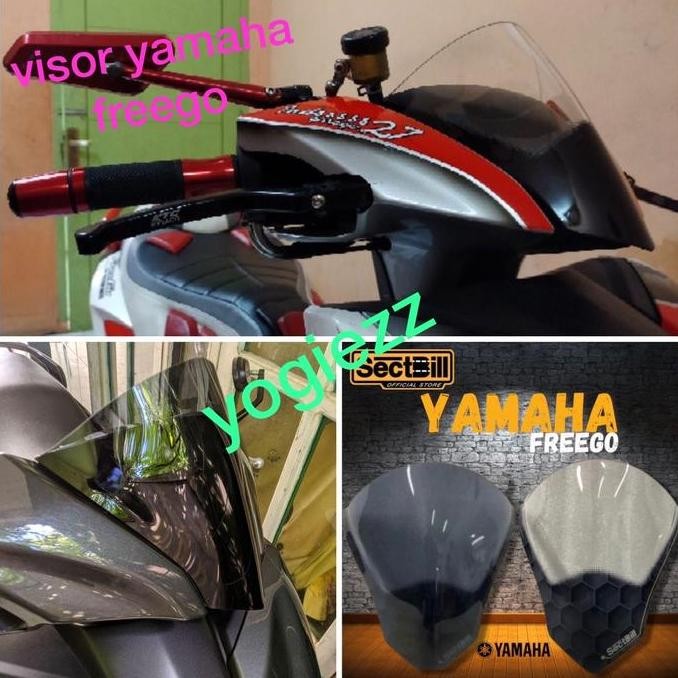 Windshield Yamaha Freego Visor Freego Flyscreen Freego Sectbill Carbon Murah
