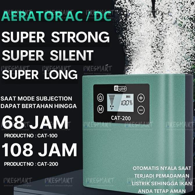 AERATOR PORTABLE AC DC USB STRONG AIR PUMP POMPA OKSIGEN AQUARIUM