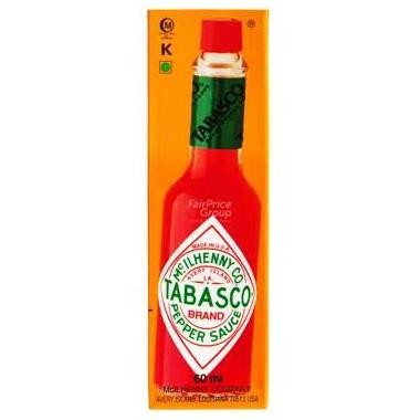 

Tabasco Sauce - Pepper 60ml 60ml / Saus Pedas