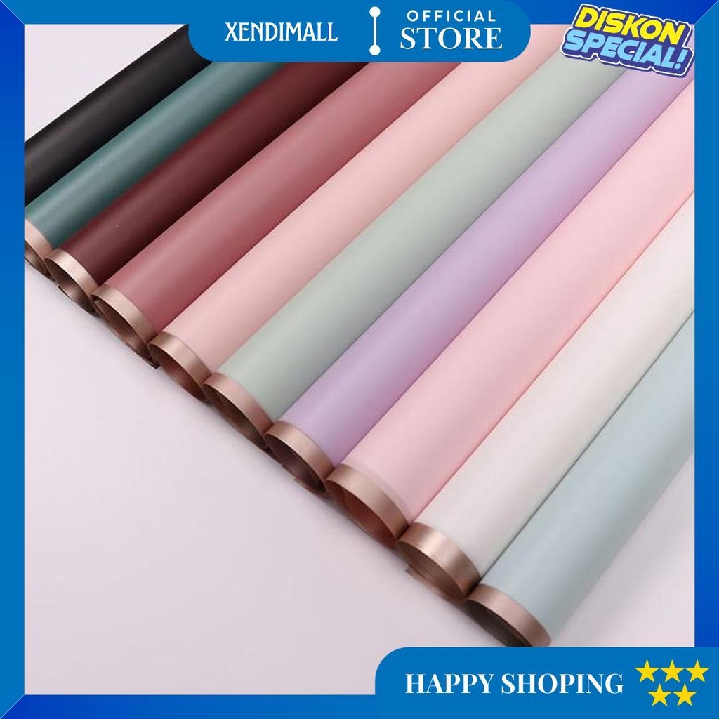 

Kertas Bunga List Gold Gdm (1 Pack = 20 Pcs) Flower Wrap/ Pembungkus Bunga Waterproof Promo 6.6