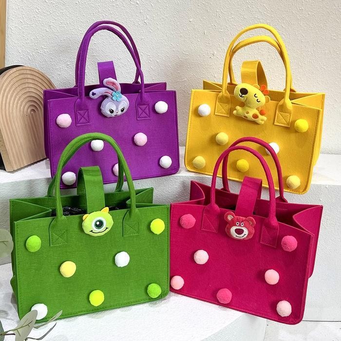 Bambino Joyi Bag Tas Wanita Lucu / Tote Bag Tas Jinjing Wanita / Tas Anak Perempuan Luch Box Tas Ula