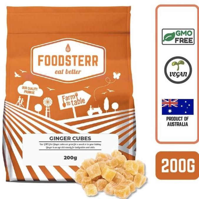 

Foodsterr Ginger Cubes 200g AUSTRALIA ORIGINAL