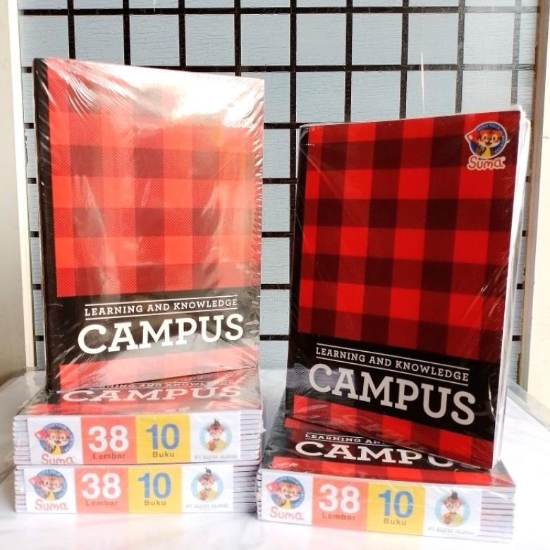 

Buku Tulis Suma 38 Lembar Campus ( Pak 10 buku ) [ Original ]