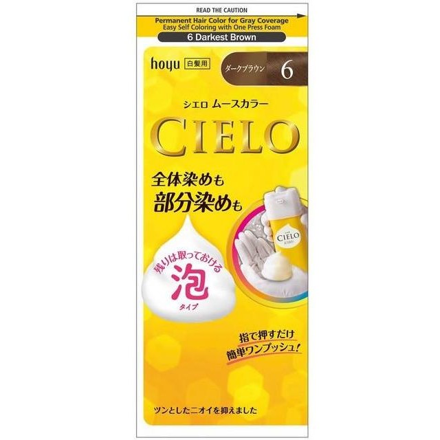

Hoyu Cielo Mousse 6 Darkest Brown Foam