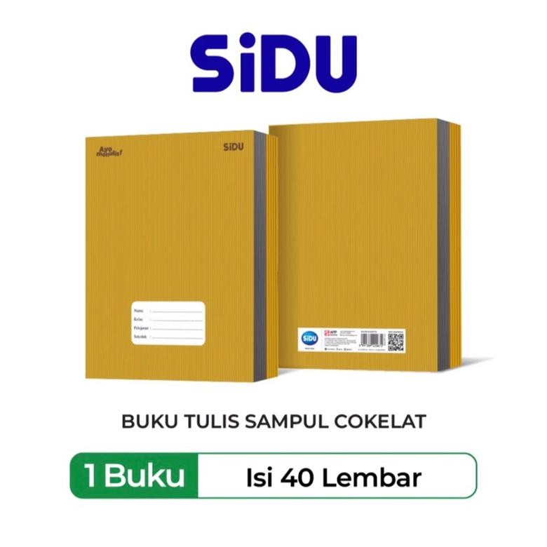 

Buku Tulis Sidu Kraft Sampul Coklat Isi 40 Lembar