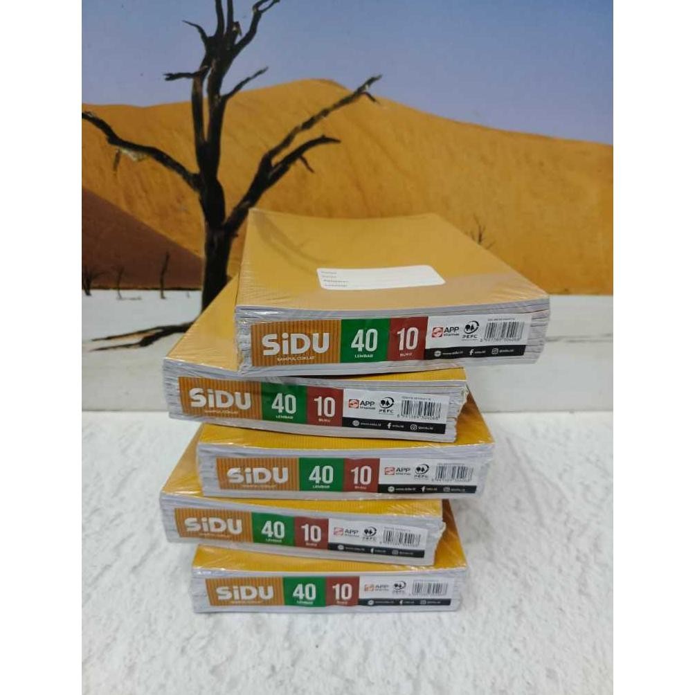 

(10BUKU) Buku Tulis Sinar Dunia SIDU isi 40 cover depan motif seperti di sampul COKLAT KRAFT
