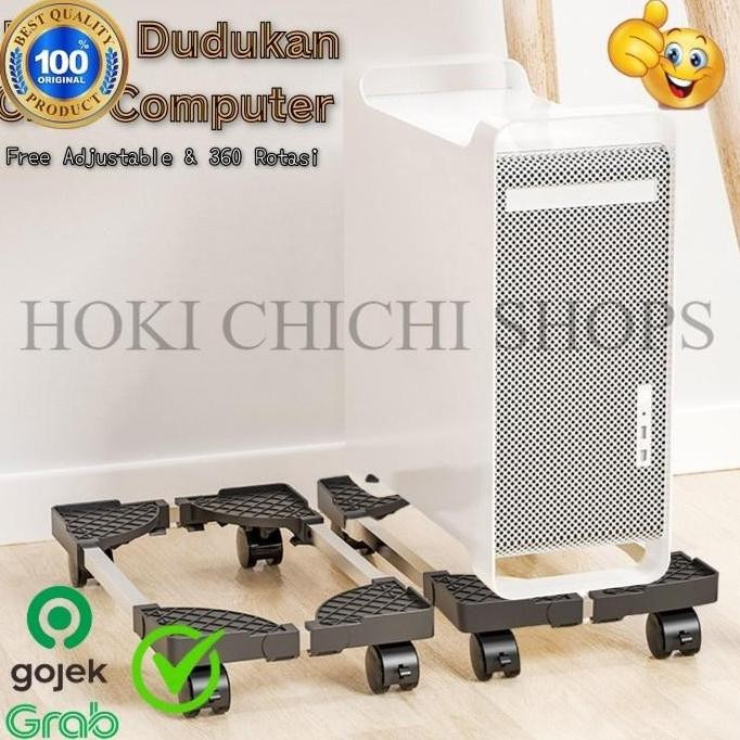 TATAKAN RODA DUDUKAN CPU KAKI KOMPUTER / LEMARI / KULKAS MINI - ORIGINAL CC