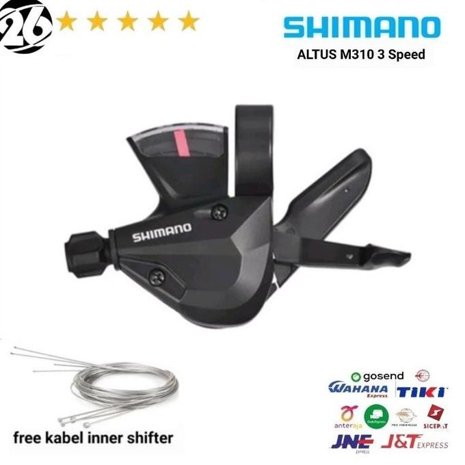 Shifter Sepeda Shimano ALTUS M310 3 Speed Operan Gigi Sepeda Shimano