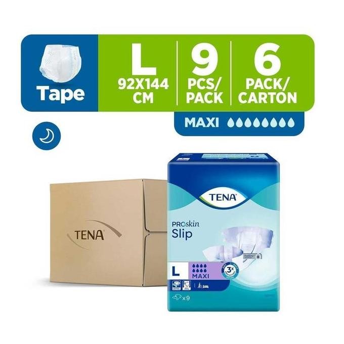 

Tena Proskin Slip Maxi Unisex Adult Diapers L - Case (6 x 9pcs)