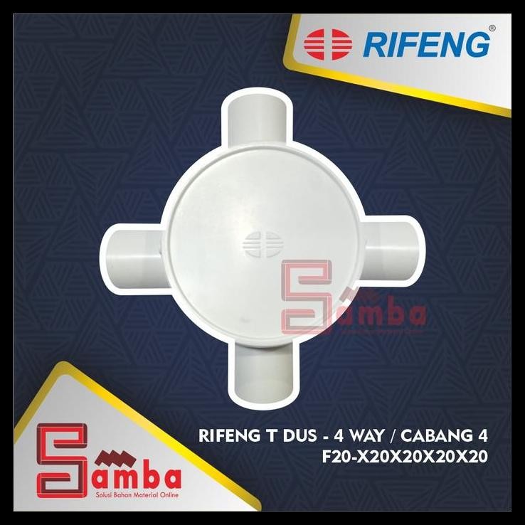 

BEST DEAL T DUS CABANG 4 ( 20 MM ) / T DUS 4 WAY / TEE DUS RIFENG !!!!!!