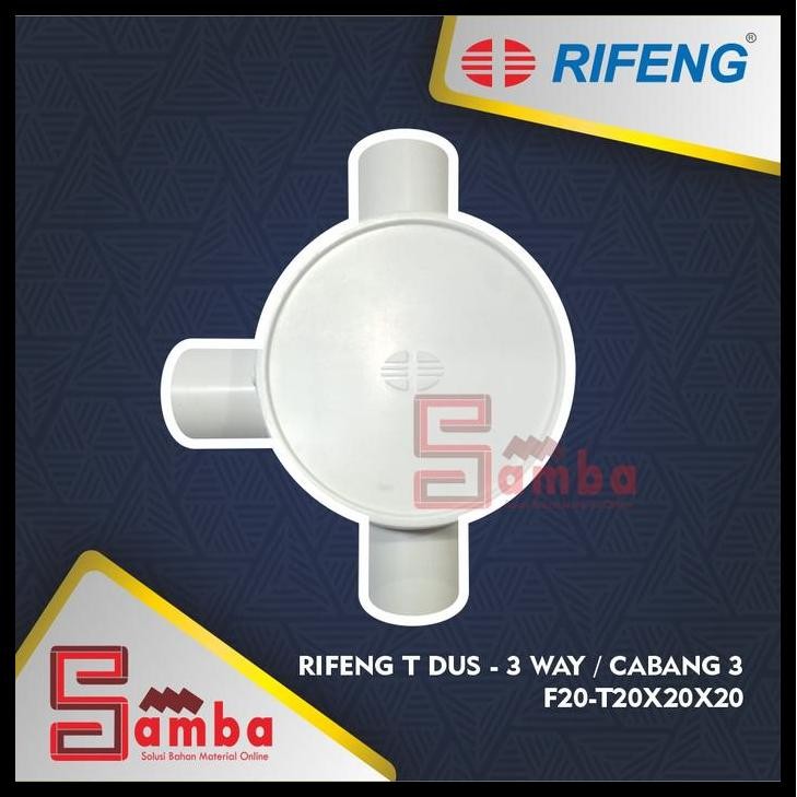 

BEST DEAL T DUS CABANG 3 ( 20 MM ) / T DUS 3 WAY / TEE DUS RIFENG !!!!