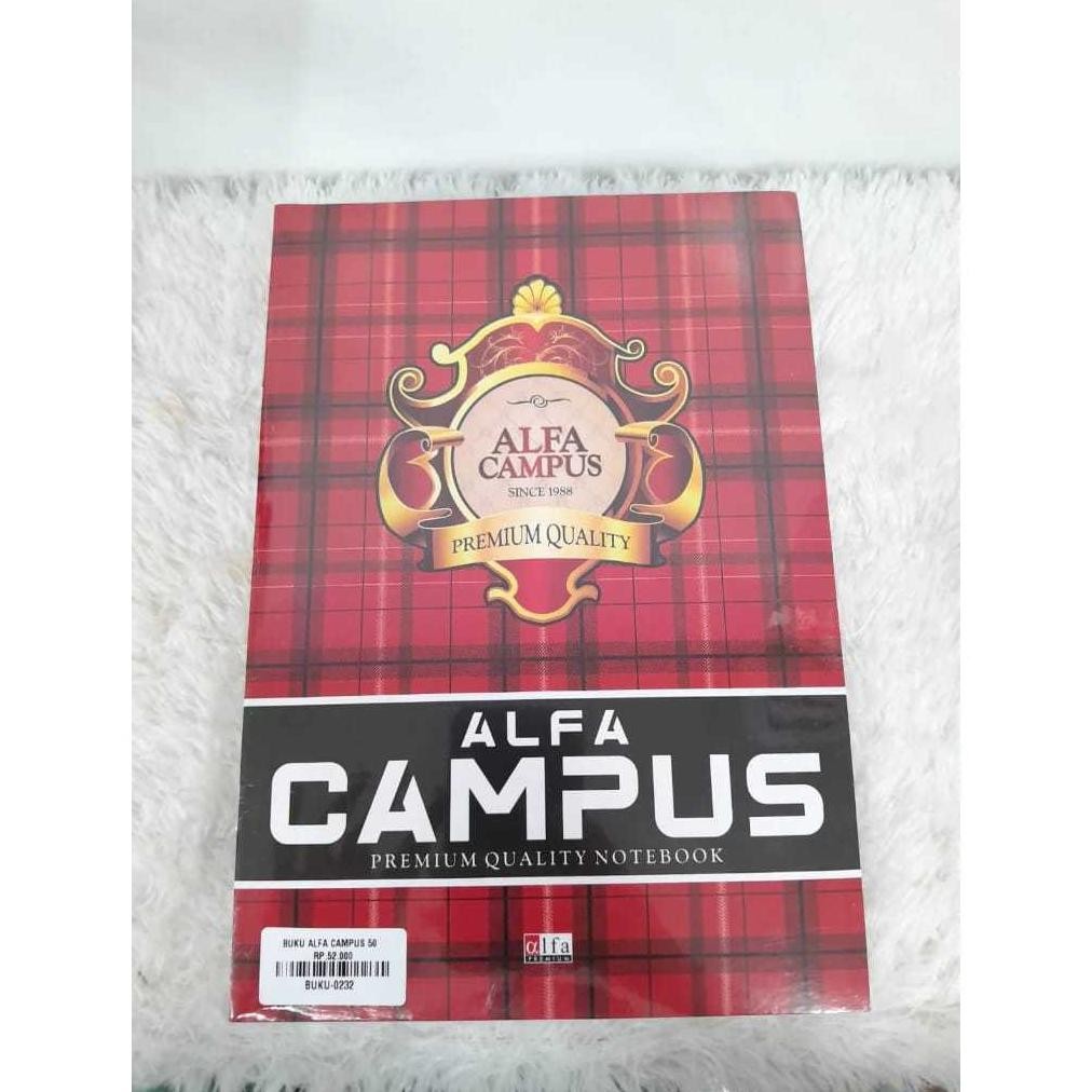 

Buku Tulis ALFA Campus Besar isi 50 lembar 1 pak isi 10buku 1buku PREMIUM QUALITY