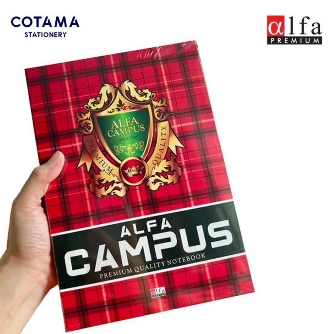 

Buku Tulis Alfa CAMPUS Premium 50 Lembar - 1 Pack Isi 10 Buku