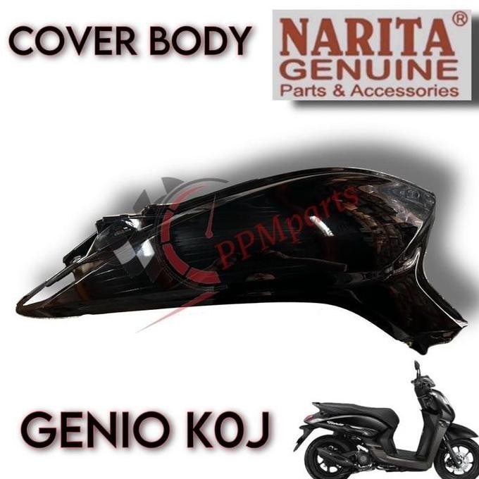 Cover Body Belakang Samping Kanan Kiri Hitam Honda Genio 2019-2023 Hitam glosy non ori