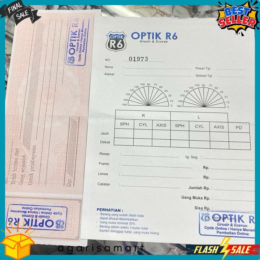 

Nota Optik | Bon Kacamata| Kwitansi Pembelian Kacamata Terlengkap Dan Termurah