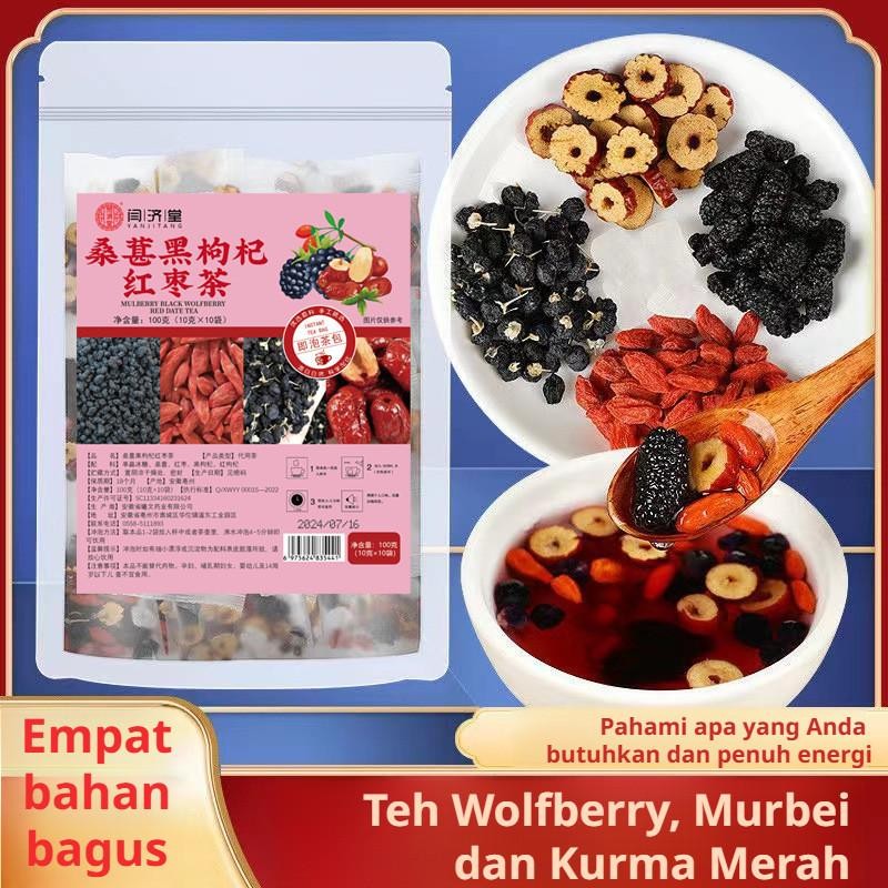 

FM [Mengisi Energi/Memperkuat Tubuh]100% ORIGINAL Premium Tea /Teh Celup Rempah/Teh Murbei Rose Wolfberry/Teh Kesehatan/Begadang Teh Memperbaiki Warna Kulit/Teh Pelindung Hati
