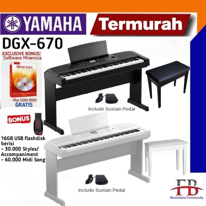 baru Yamaha DGX670 / DGX 670 / DGX-670 Original