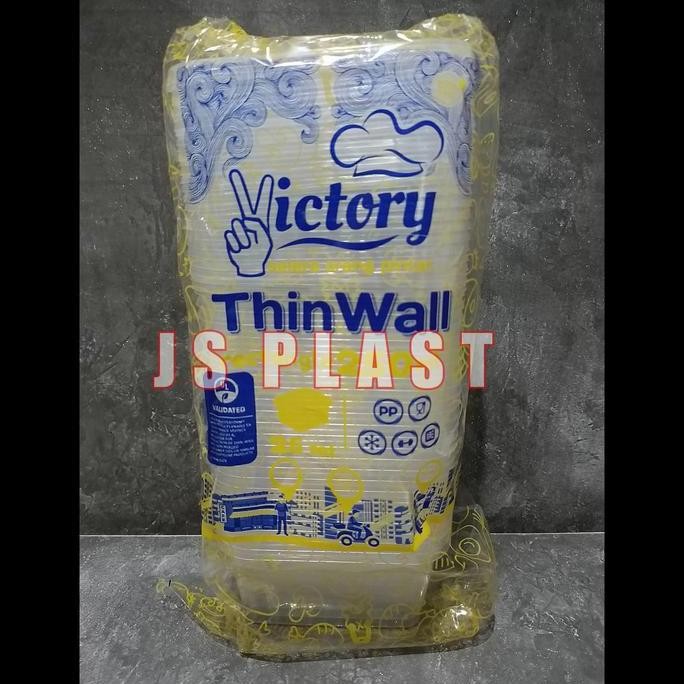 (ISI 25SET) THINWALL KOTAK 200ML / THINWALL SQUARE 200ML / KOTAK MAKAN