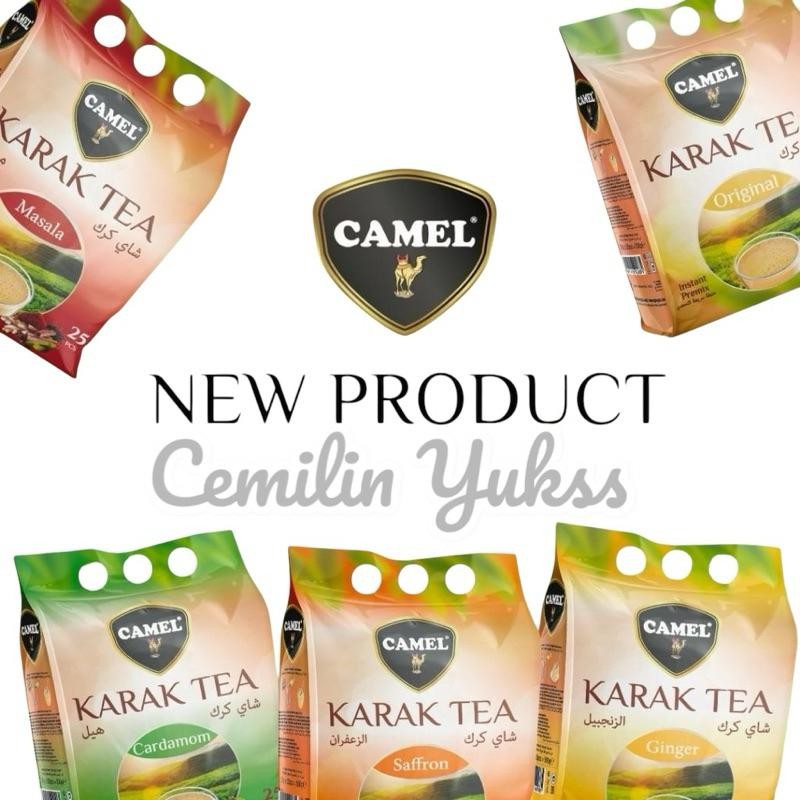

FM Camel Instant Karak Tea 500g Minuman Instant Teh Susu Khas Turkey Karak Tea Premix Ginger Saffron Cardamom Masala Teh Susu Turkey