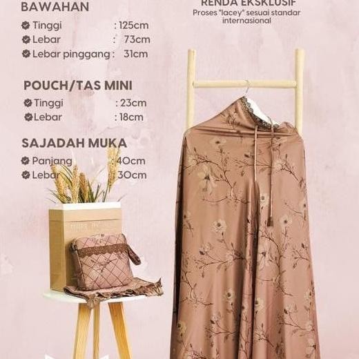 new  Mukena Silk Floral Maisara Premium