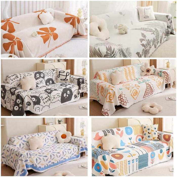 DK sarung sofa / selimut sofa / cover sofa / penutup sofa Kain Modern