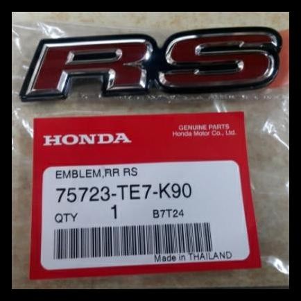 TERMURAH EMBLEM RS LOGO RS HONDA JAZZ RS ORIGINAL 