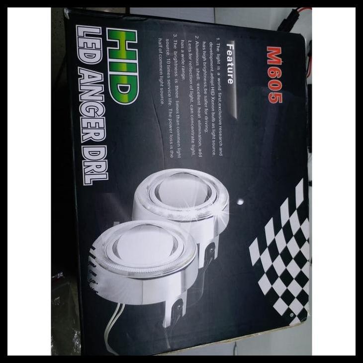 HOT DEAL FOGLAMP M605 HID LED ANGER DRL UNIVERSAL MURAH BERKUALITAS 