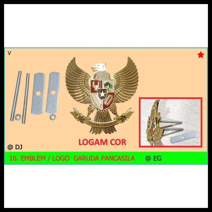 TERMURAH LOGO / EMBLEM GRILL & PLAT NOMOR MOBIL GARUDA PANCASILA MOBIL KUDA