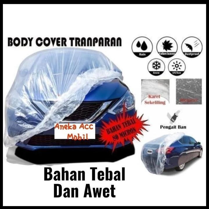 DISKON BODY COVER TRANSPARAN SARUNG SELIMUT MOBIL CALYA SIGRA 