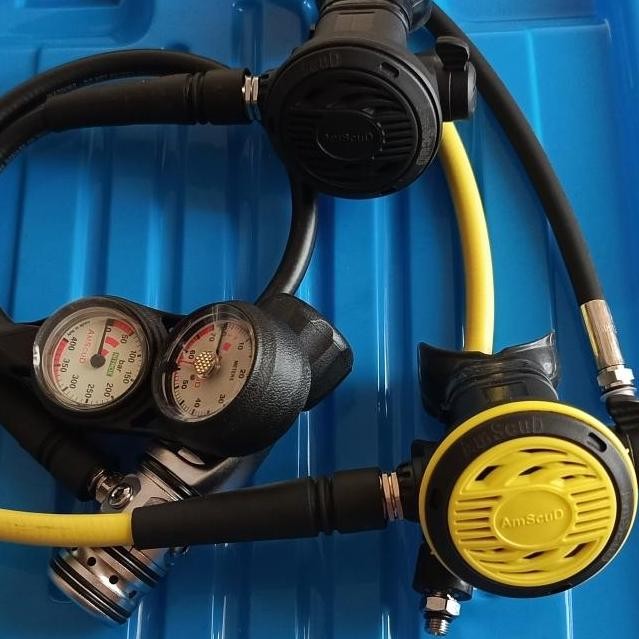 ( Baru ) Regulator Set Amscud Rx20 Pro Alat Selam Diving